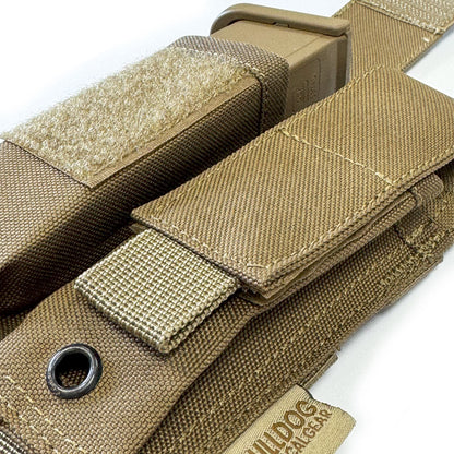 Closed Double Pistol Mag Pouch Bulldog Tactical Gear